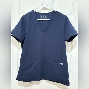 Figs Technical Collection Dark Blue Scrub Top